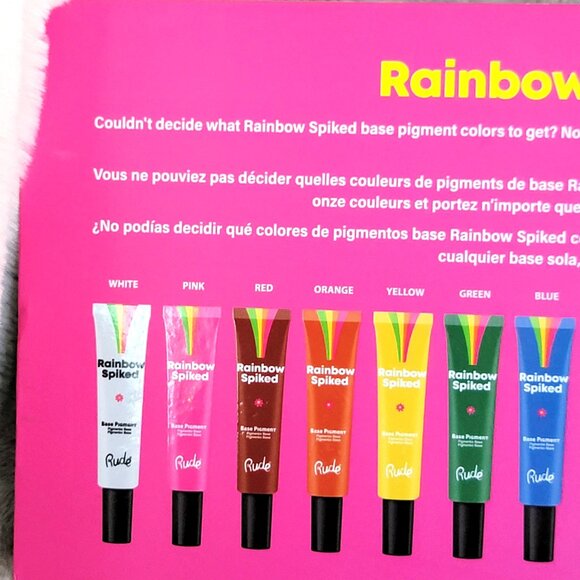 Rude Cosmetics Rainbow Spiked Base Pigment Collection 11 Shades NIB Makeup - Picture 4 of 9